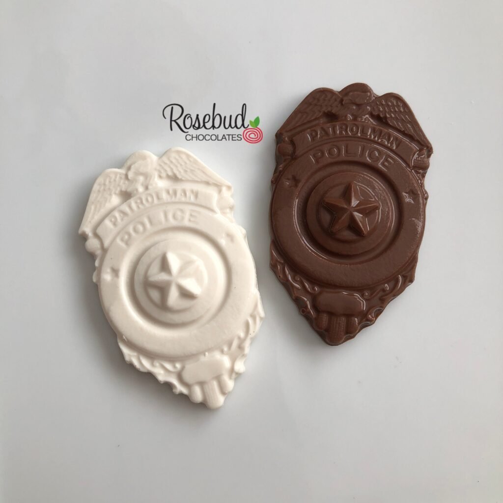 12 Police Badge Chocolate Party Favors Patrolman Birthday Ideas Policeman Theme