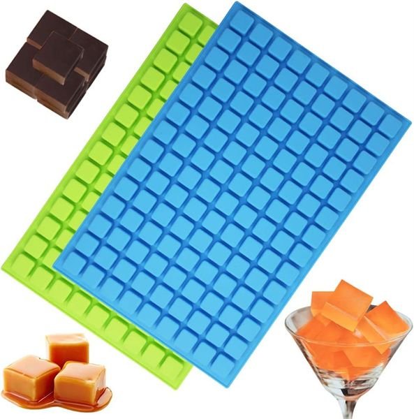 126 cavity square silicone mold flexible non stick ice tray candy gummie chocolate jelly mold