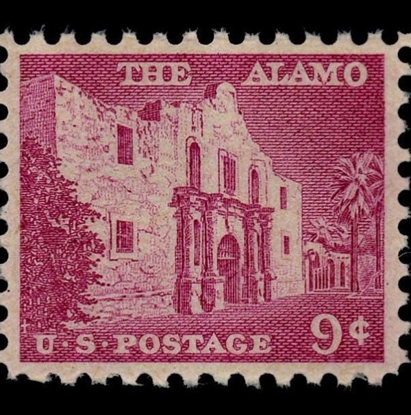12x Alamo Texas San Antonio 1956 9C Pink Unused Vintage Postage Stamp Free Shipping #1 Source With The Best Prices On Stamps