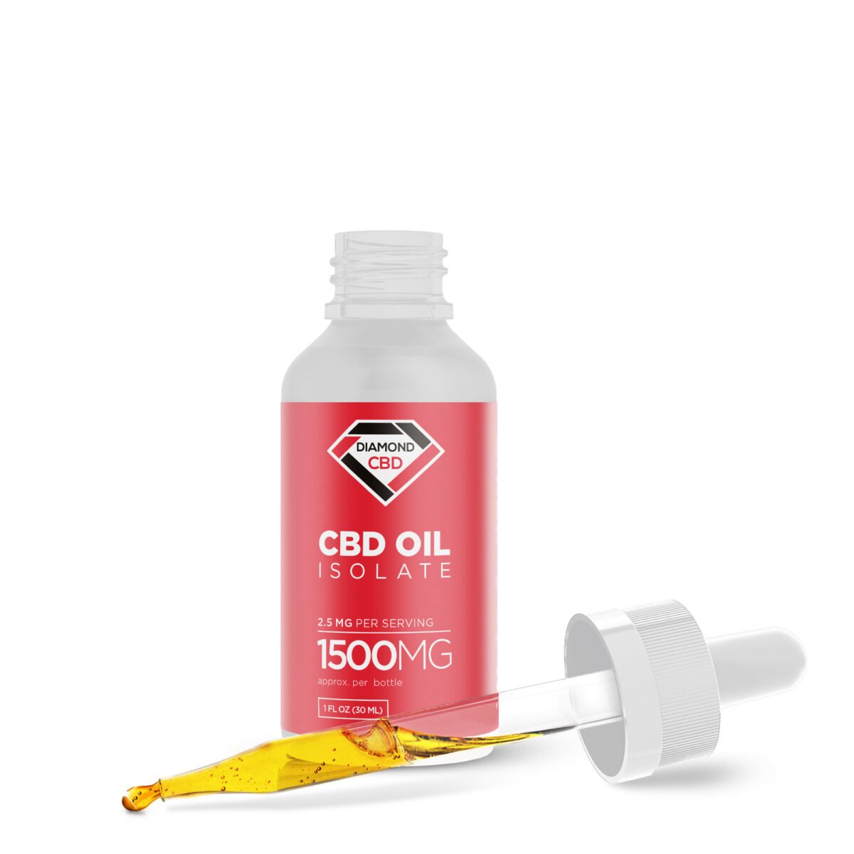 1500mg CBD Isolate Oil - Diamond CBD (1,500mg)