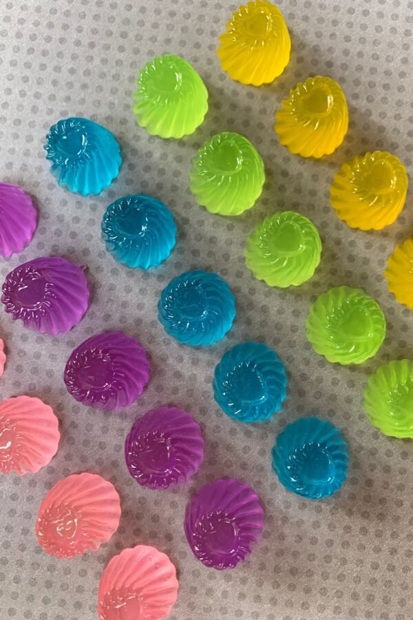 15Pc. Miniature Rainbow Gummies, Resin Cabochon, Charm, Flat Back, Jello Mold Flatbacks, Faux Candy