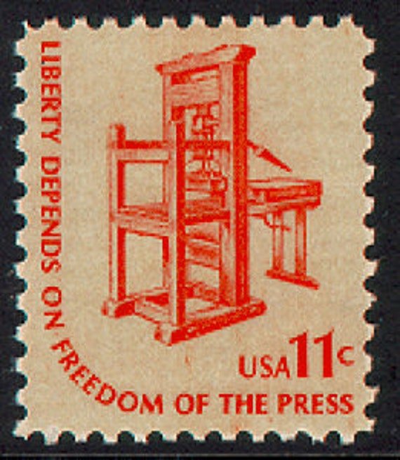 15x Freedom Of The Press Journalism 1975 11C Unused Vintage Postage Stamp Free Shipping.#1 Source With Best Prices On Postage Stamps
