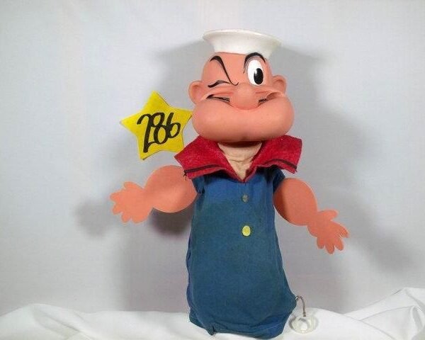 1967 Mattell Popeye The Sailor Talking Puppet