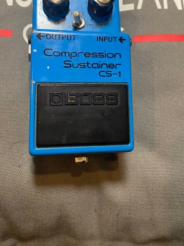 1977/1980 Boss CS-1 Compressor Sustainer long dash black label...