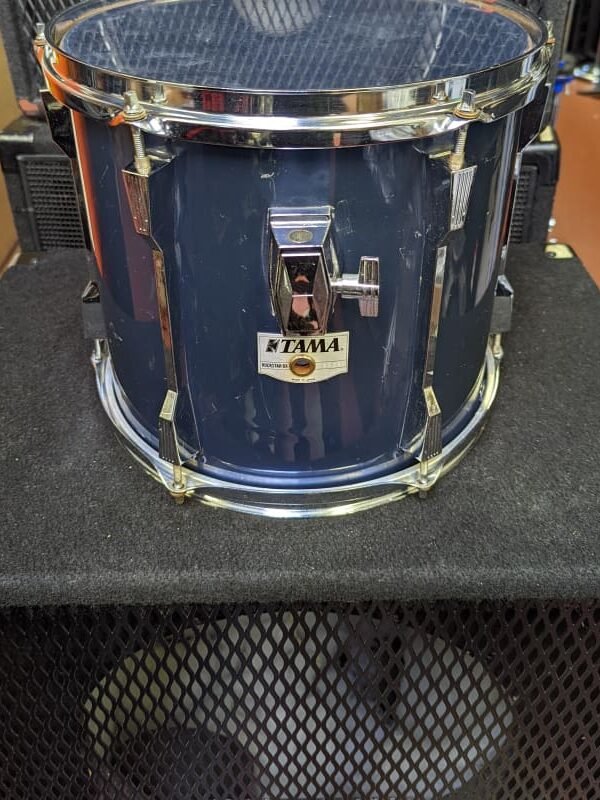 1990s Tama Rockstar-DX 11 x 12" Tom Dark Blue Wrap
