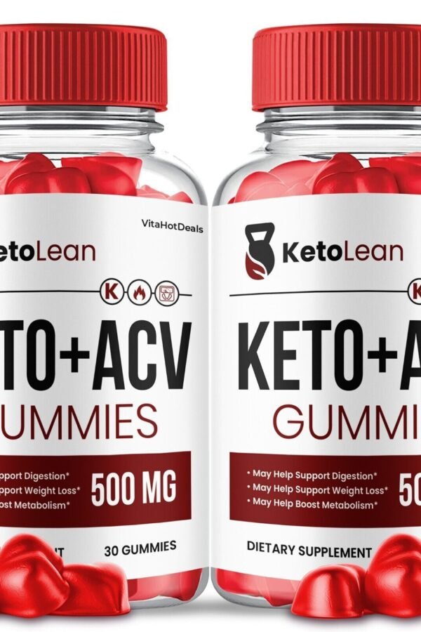 2 Pack Keto Lean ACV Gummies Apple Cider Vinegar Max Strength Formula