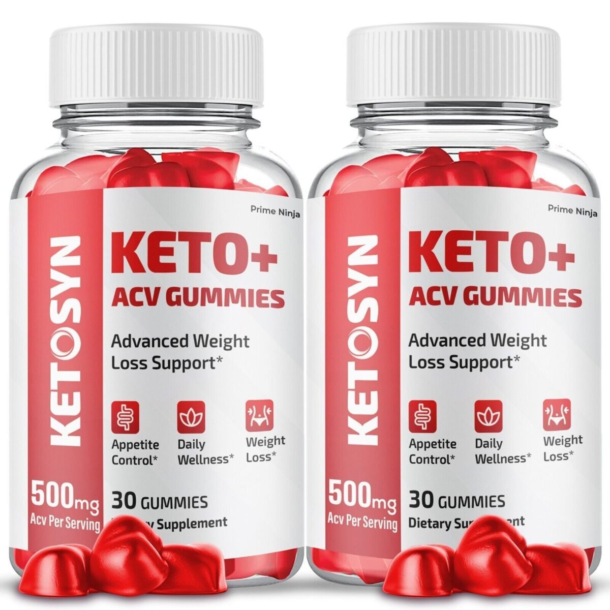 2 Pack Ketosyn Keto ACV Gummies Max Strength Formula with Apple Cider Vinegar