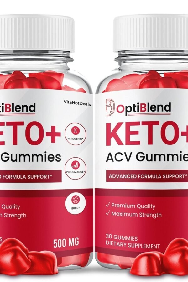 2 Pack OptiBlend Keto ACV Gummies, Max Strength Formula, Opti Blend Keto