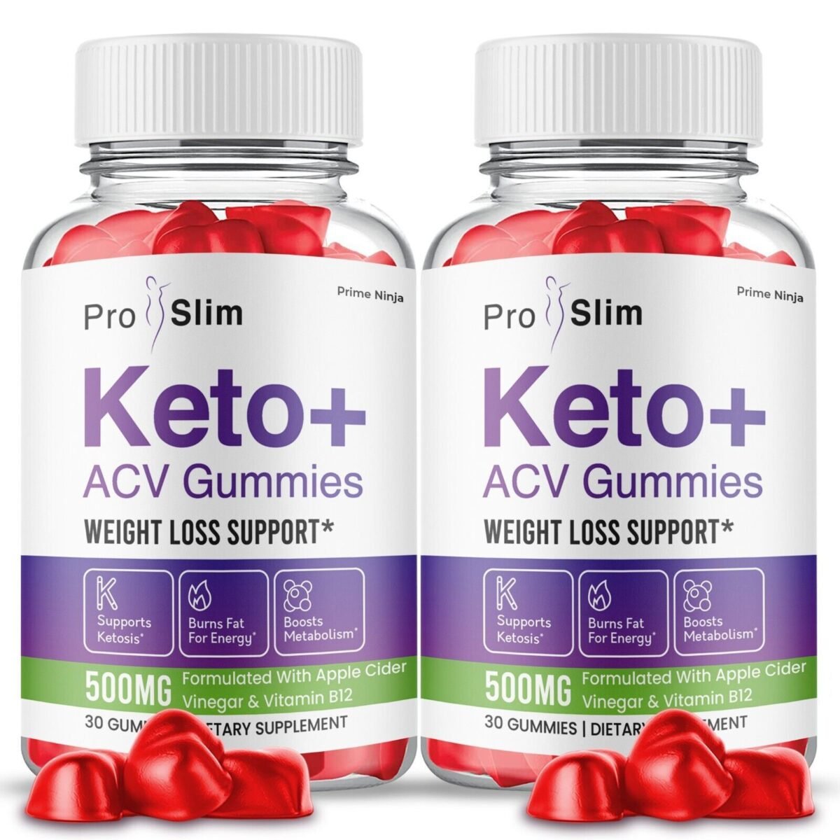 2 Pack ProSlim Keto ACV Gummies Official Pro Slim ACV Max Strength Gummies