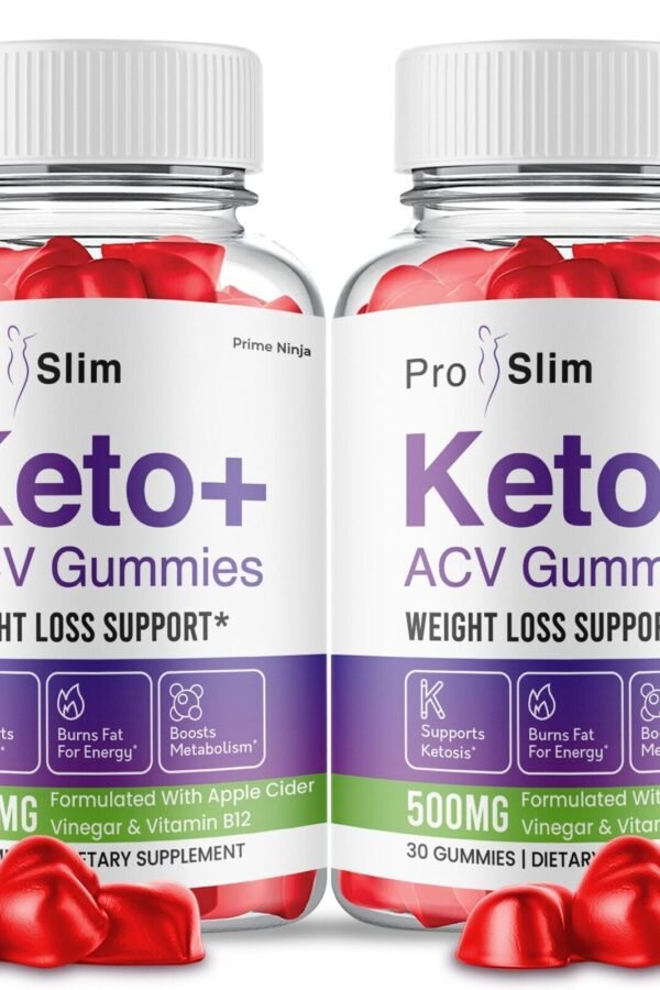 2 Pack ProSlim Keto ACV Gummies Official Pro Slim ACV Max Strength Gummies
