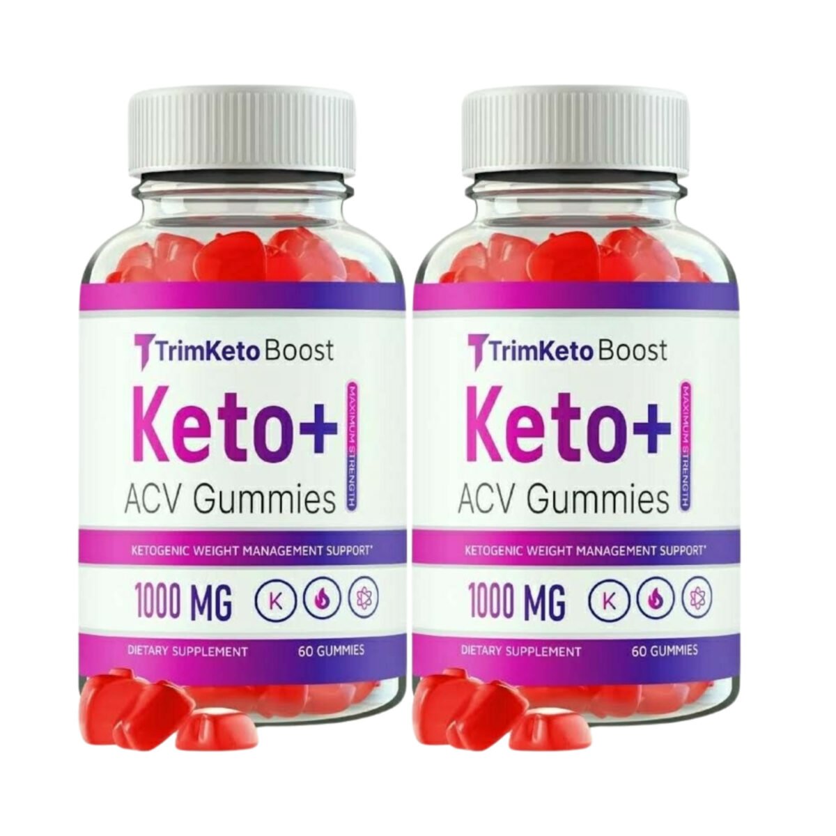 2 Pack Trim Keto Boost Gummies TrimKeto Boost Gummies Weight Loss - 120 Gummies
