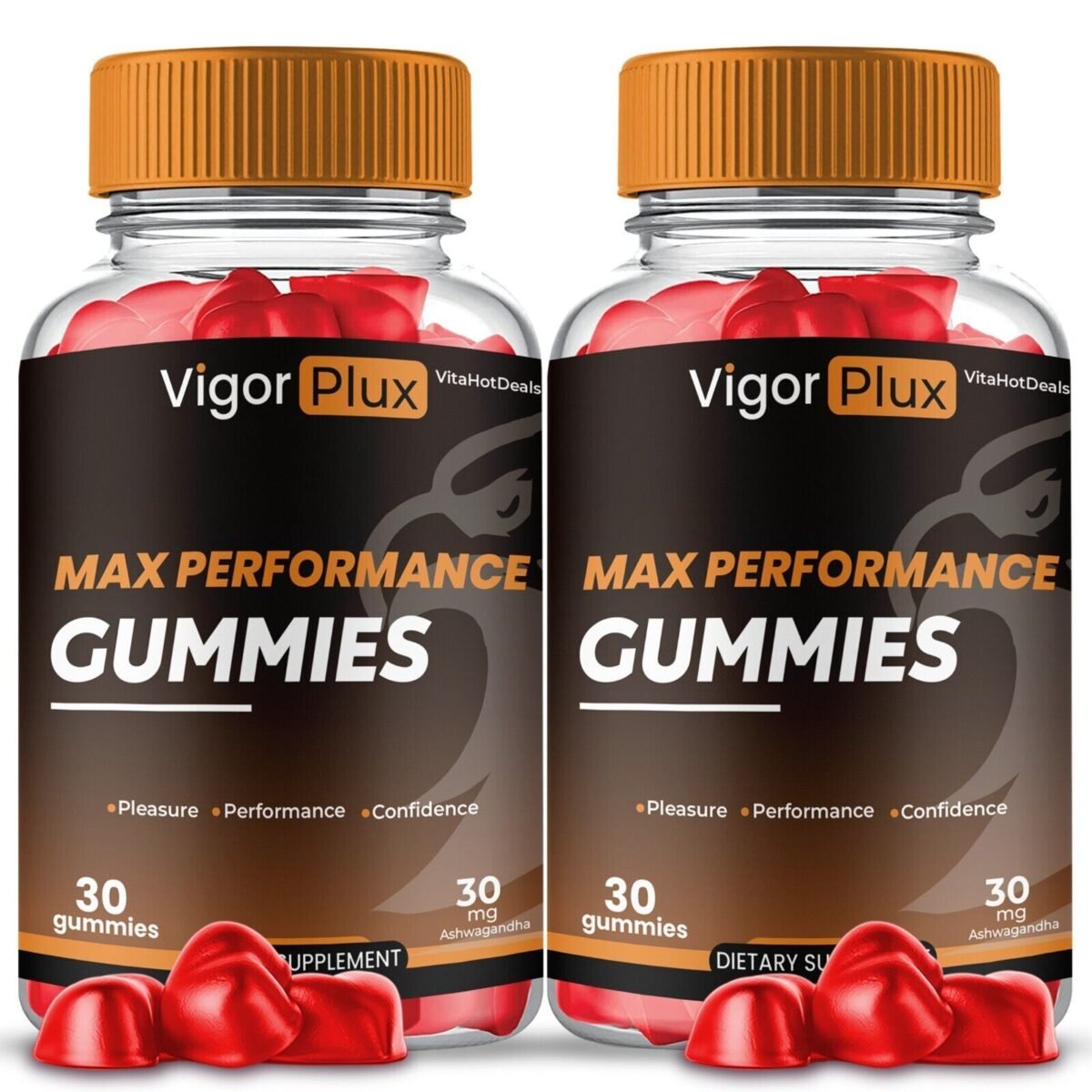 2 Pack Vigor Plux Gummies for Men, VigorPlux Advanced High Potency Formula
