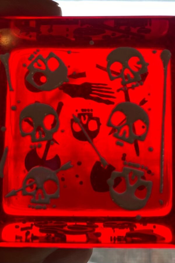 2" Red Gelatinous Cube Mini That Are Also Dice Dungeons & Dragons, Pathfinder Dungeon Master, Dm, Rpg