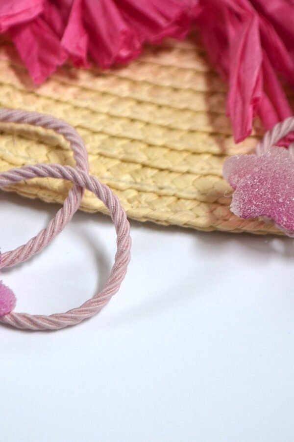 2 Sparkle Gummy Twinkle Star Kids Hair Ties, Back To School, Summer Girls Bobbles, Princess Gift For Girls, Spring Ties
