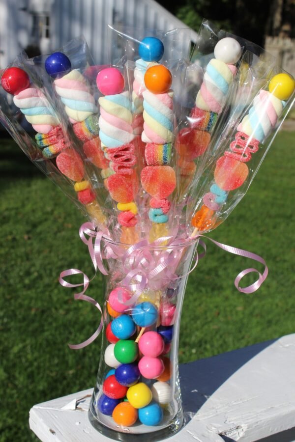 20 Classic Candy Kabobs | Handcrafted in Maine |Kids Teens Party Favors, Bridal, Baby Shower Gift, Birthday Ideas, Back To School