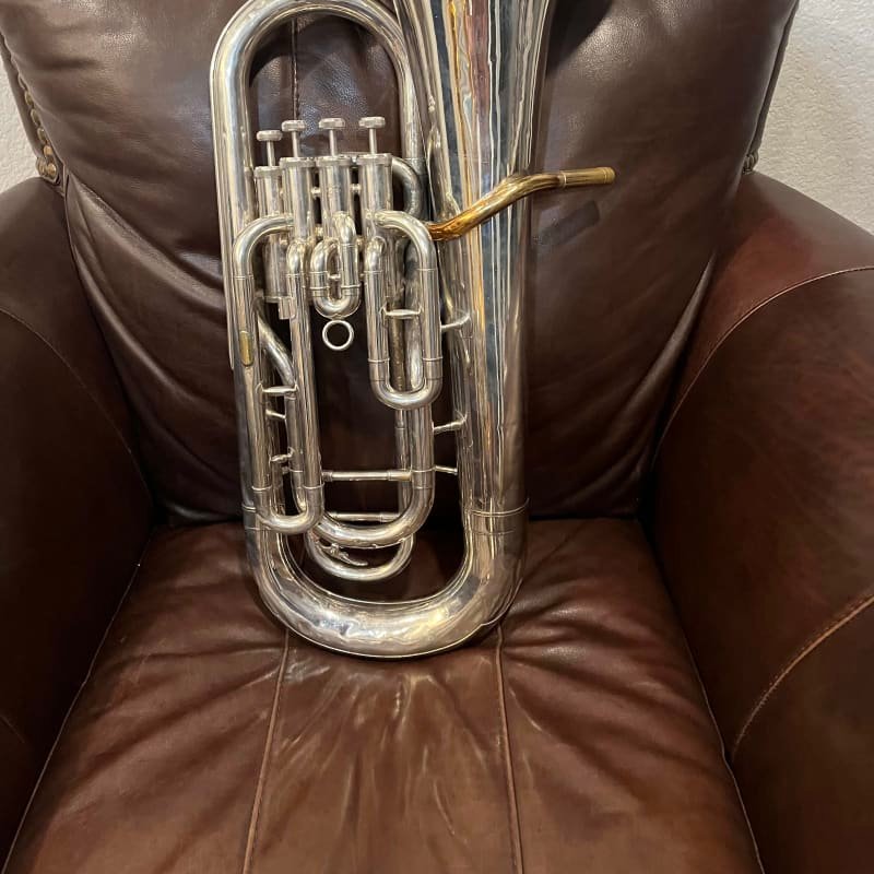 2010s Yamaha YEP-321S Intermediate 4-Valve Euphonium Silver-Pl...