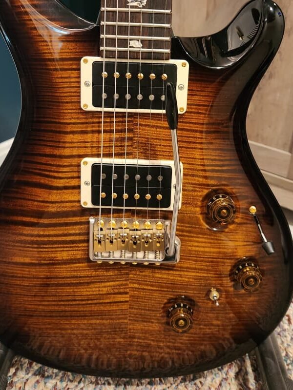 2014 - Present PRS Custom 24 Piezo 10-Top Black Gold Wrap Burst
