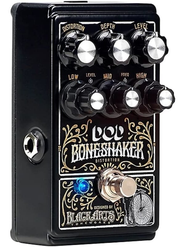 2024 DOD Boneshaker Distortion Guitar Effects Pedal BLACK