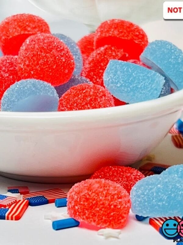 20Pcs Gumdrops Sugar Coated Gummy 4Th Of July Faux Candy Gum Drops Realistic Candies Food Cabochons Fake Bake Slime Supplies Playcode3