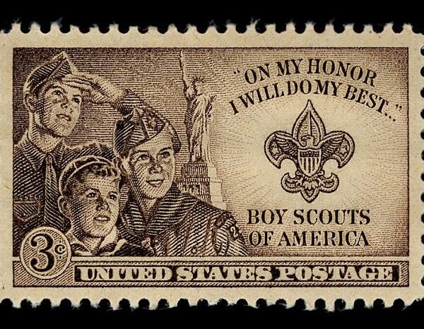 20x Boy Scouts Of America 1950 3C Brown Unused Vintage Postage Stamps. Free Shipping #1 Source Best Prices On Stamps
