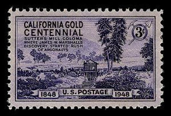 20x California Gold Rush 1948 3C Purple Unused Postage Stamp Free Shipping #1 Source Best Prices On Vintage Stamps