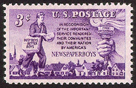 20x Newspaper Delivery Boys 1952 3C Unused Vintage Postage Stamp Free Shipping Your #1 Source With The Best Prices On Stamps