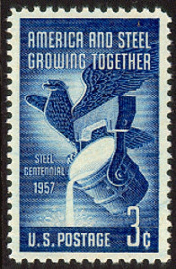 20x Steel Industry 1957 3C Blue Unused Postage Stamp Free Shipping #1 Source With The Best Prices On Vintage Stamps
