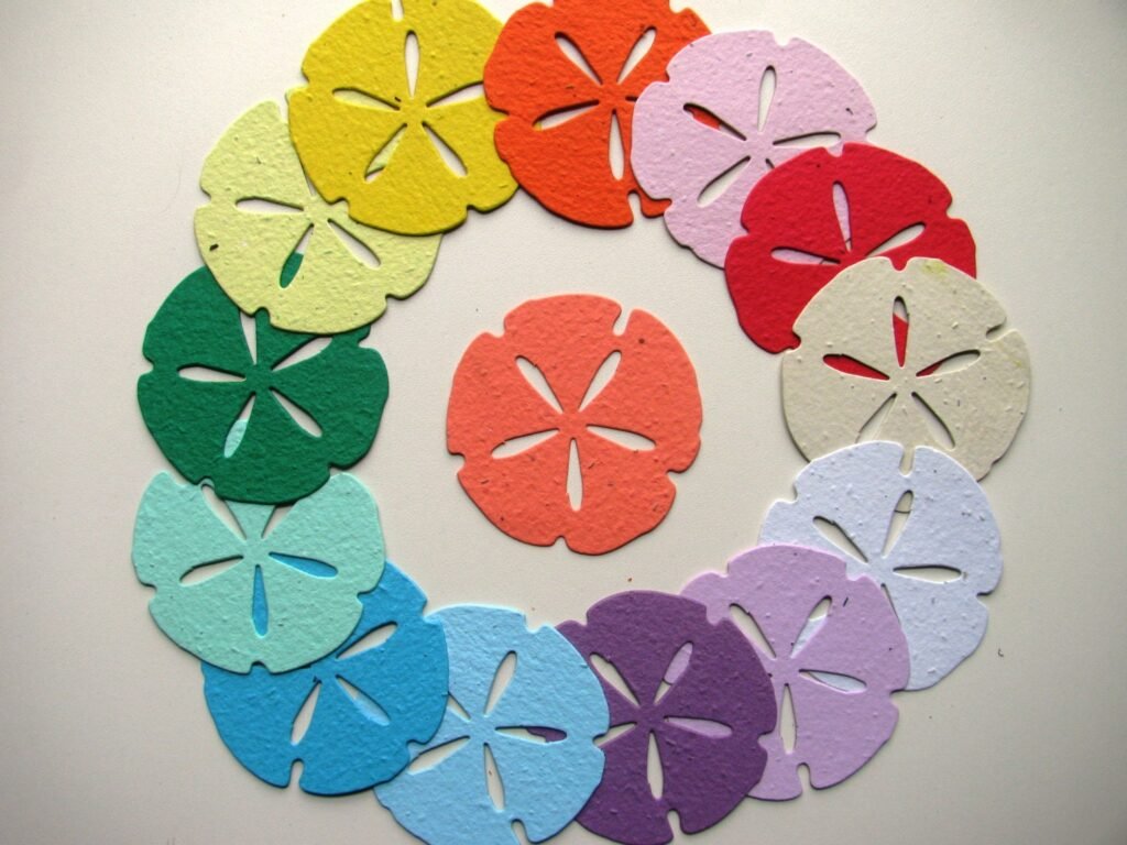 24 Seed Paper Sand Dollars