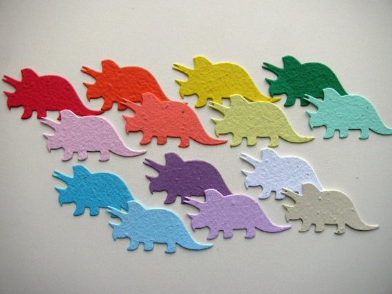 24 Seed Paper Triceratops
