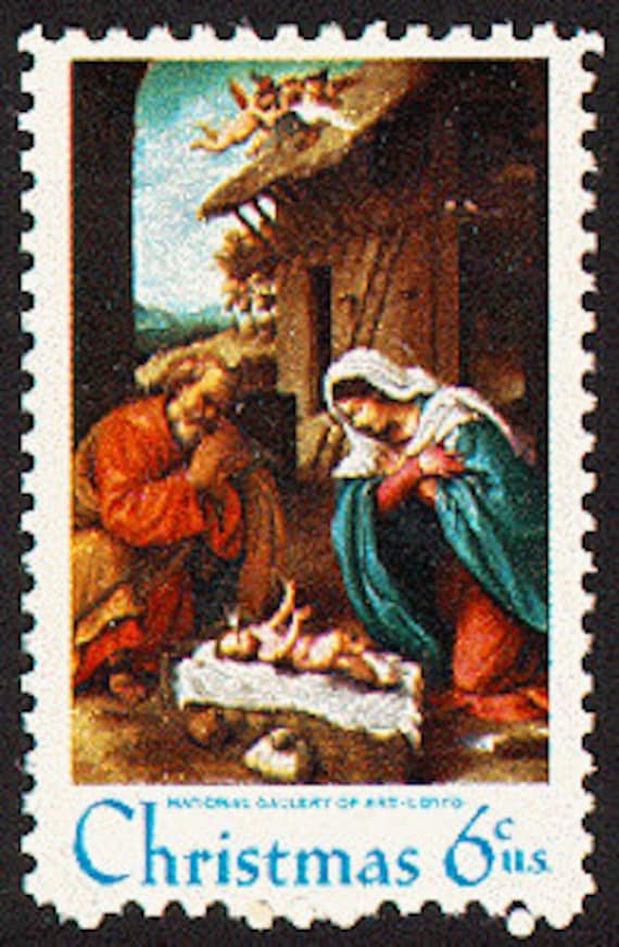 25x Christmas 1970 Nativity Lotto Painting 6C Unused Postage Stamps Free Shipping Your #1 Source Best Prices On Vintage Stamps