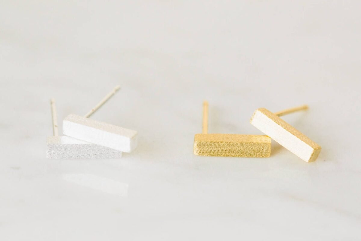 2Pcs Nickel Free Cute Blank Half Bar Stick Earrings, Stick Jewelry, Stick Earrings, Cartilage Earrings, Tragus Earrings, Earring Findings-He