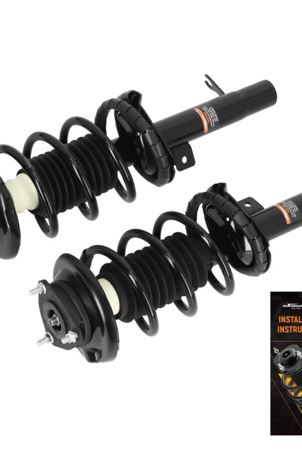 2pcs Front Struts w/ Coil Springs compatible for Ford Focus 2000 2001 2002-2005 Sedan/Wagon