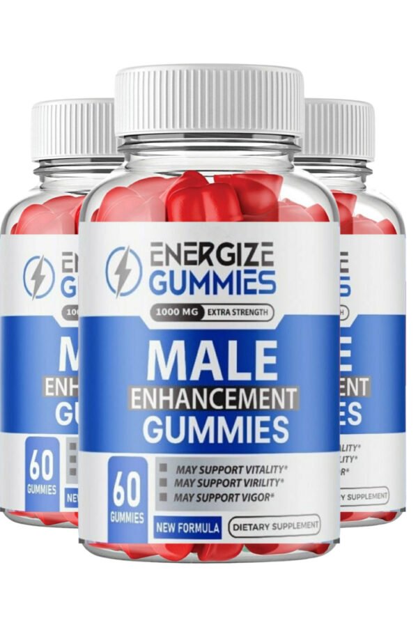 3 Pack Energize Male Gummies - Natural Enhancement Support For Men - 180 Gummies