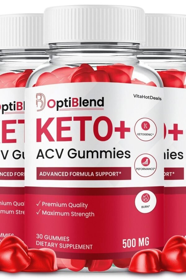 3 Pack OptiBlend Keto ACV Gummies, Max Strength Formula, Opti Blend Keto