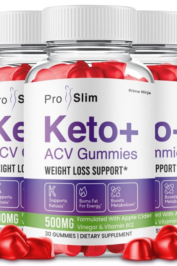 3 Pack ProSlim Keto ACV Gummies Official Pro Slim ACV Max Strength Gummies