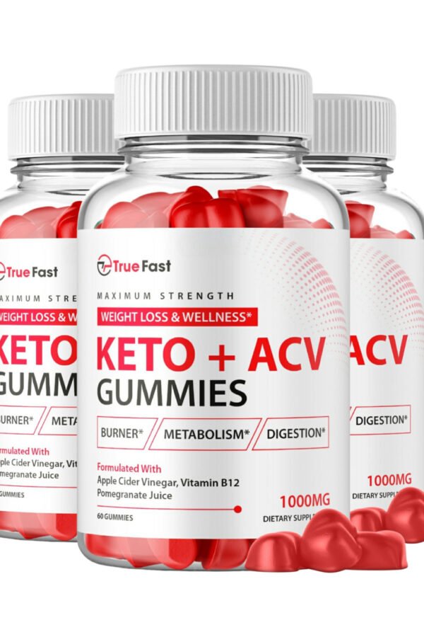 3 Pack True Fast Keto Gummies - TrueFast ACV Keto Gummies - 180 Gummies
