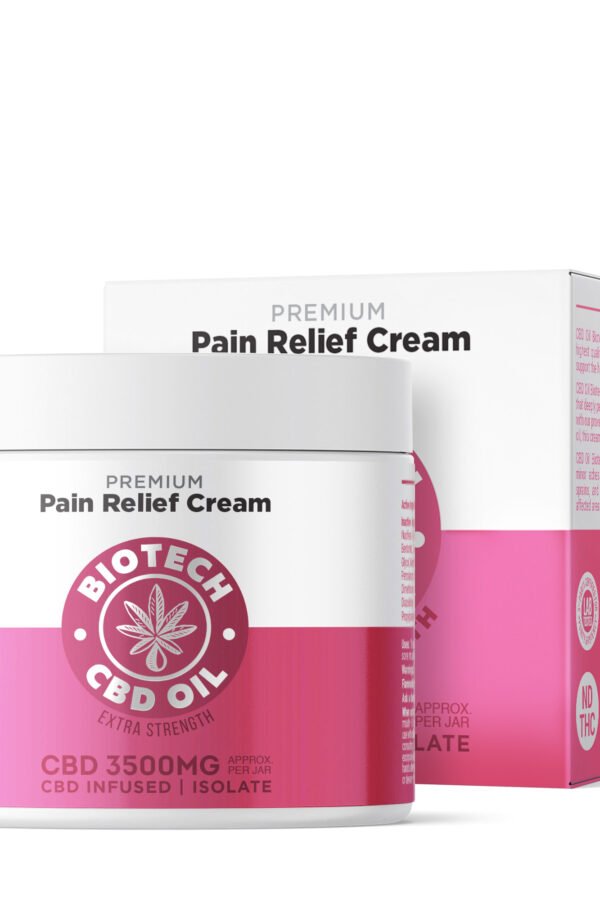 3,500mg CBD Pain Relief Cream - 4oz - Biotech CBD