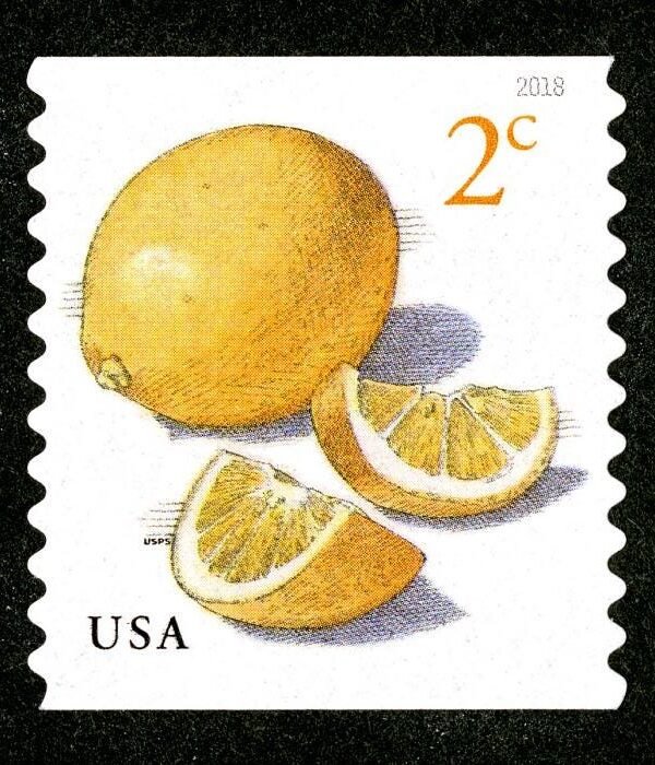 35x Lemon Yellow Meyer Lemons Citrus Fruit Botanical Trees Unused 2C Postage Stamp Free Shipping #1 Source Best Prices On Vintage Stamps