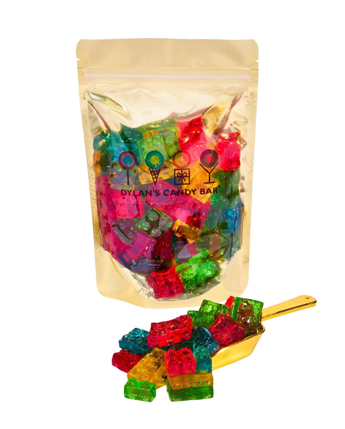 3D Fruity Gummy Blocks Bulk Bag