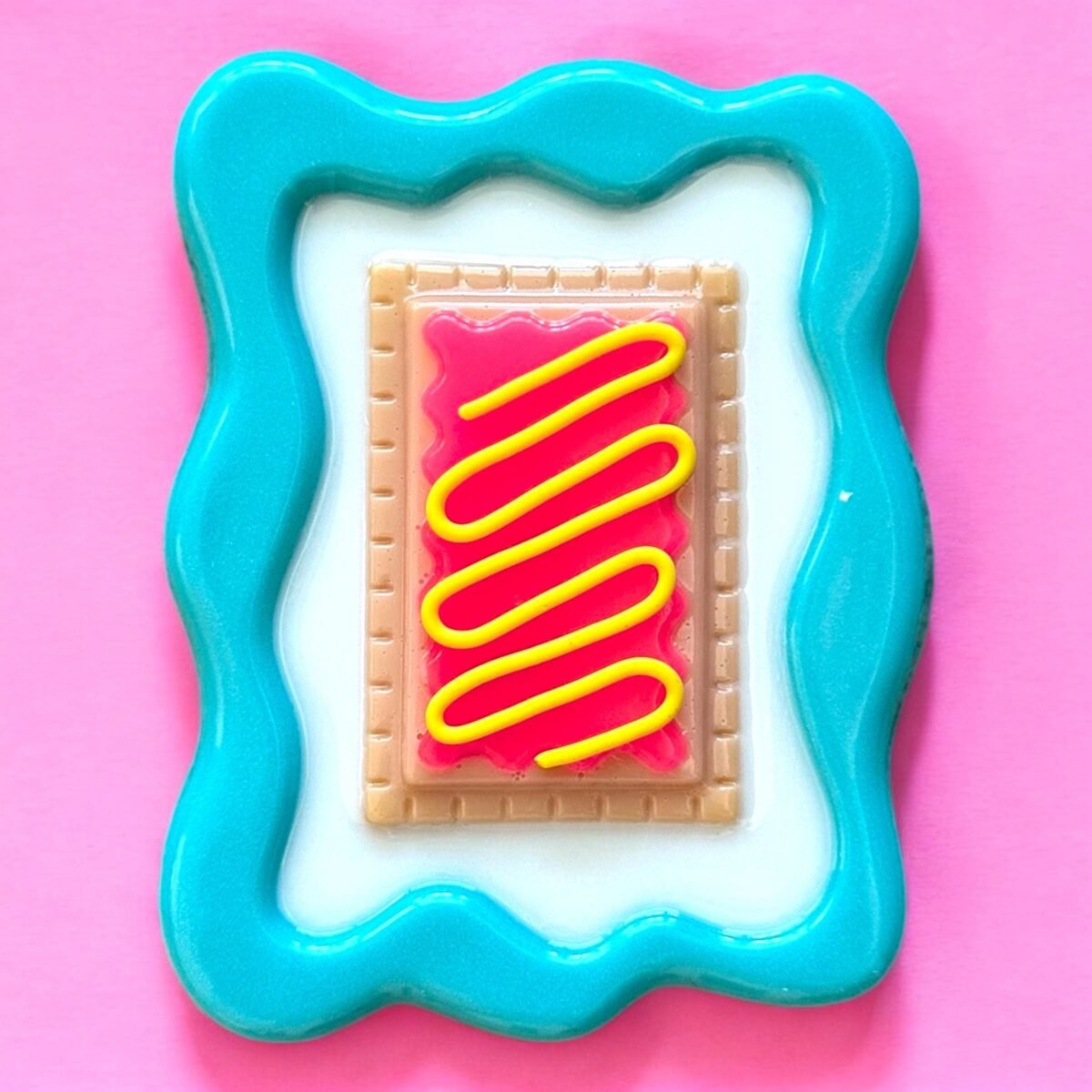 3D Resin Pop Tart Wall Art Kitsch Food Sculpture