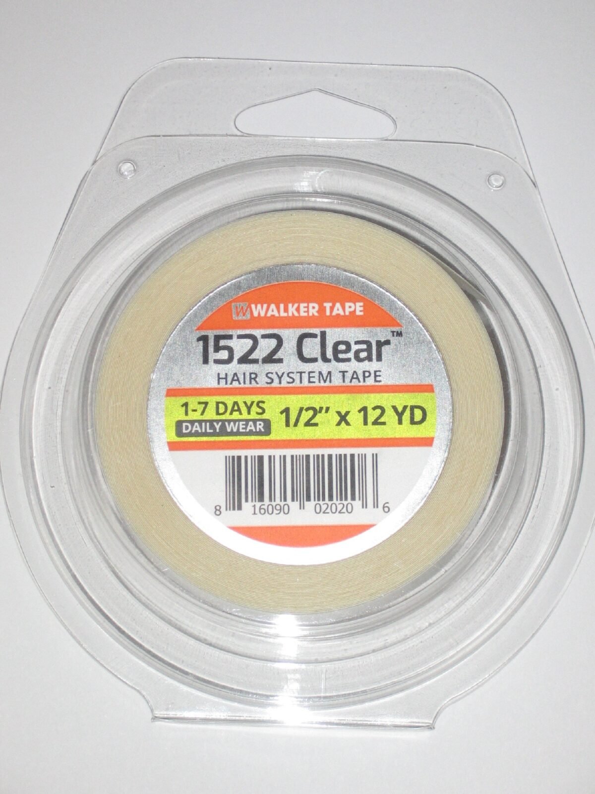 3M Clear Hair System Tape "1522" Double Sided -Daily Wear Adhesive - 1/2" "x12 Yrds Roll