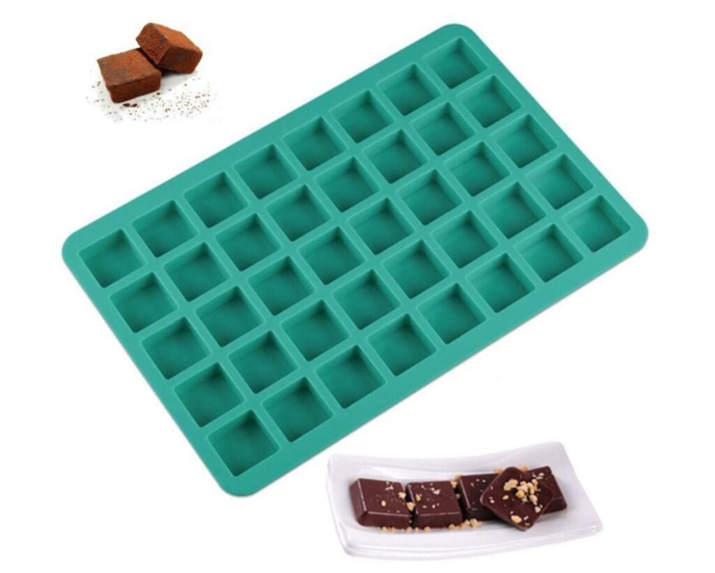 40-Cavity Square Silicone Mold Caramel, Chocolate, Truffles, Whiskey Ice Tray