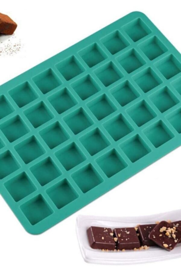 40-Cavity Square Silicone Mold Caramel, Chocolate, Truffles, Whiskey Ice Tray