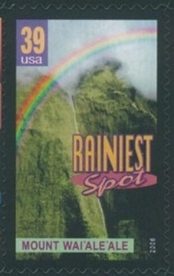 4x Hawaii Kauai Rainiest Spot Mount Waialeale 39C Unused Vintage Postage Stamp. Free Shipping #1 Source. Best Prices On Stamps