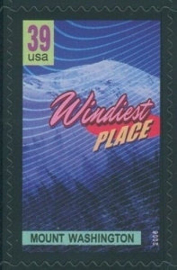 4x Mt Washington New Hampshire Windiest Place 39C Unused Vintage Postage Stamp. Free Shipping #1 Source. Best Prices On Stamps