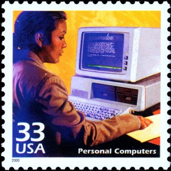 4x Pc Personal Computers 1980's Celebrate The Century 33C Unused Postage Stamps Free Shipping #1 Source The Best Prices On Vintage