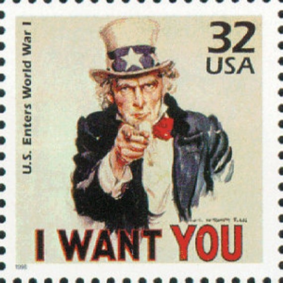 4x Uncle Sam Wwi Patrotic Celebrate The Century 1998 32C Unused Vintage Postage Stamp. Free Shipping #1 Source Best Prices On Stamp