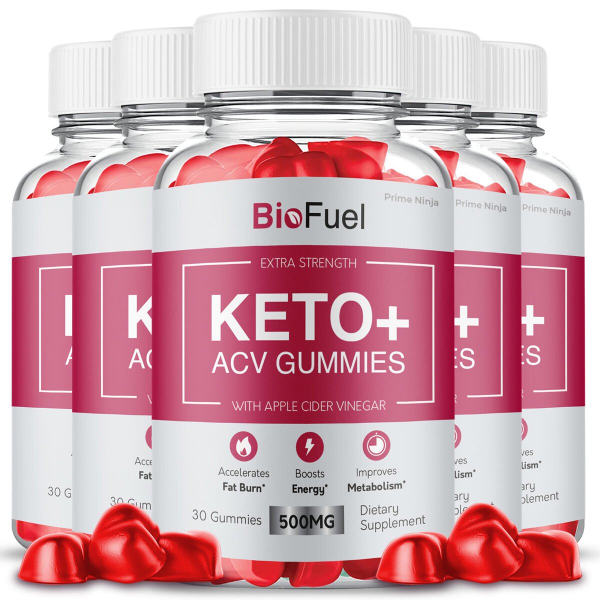 5 Pack BioFuel Keto ACV Gummies Bio Fuel Maximum Strength Official