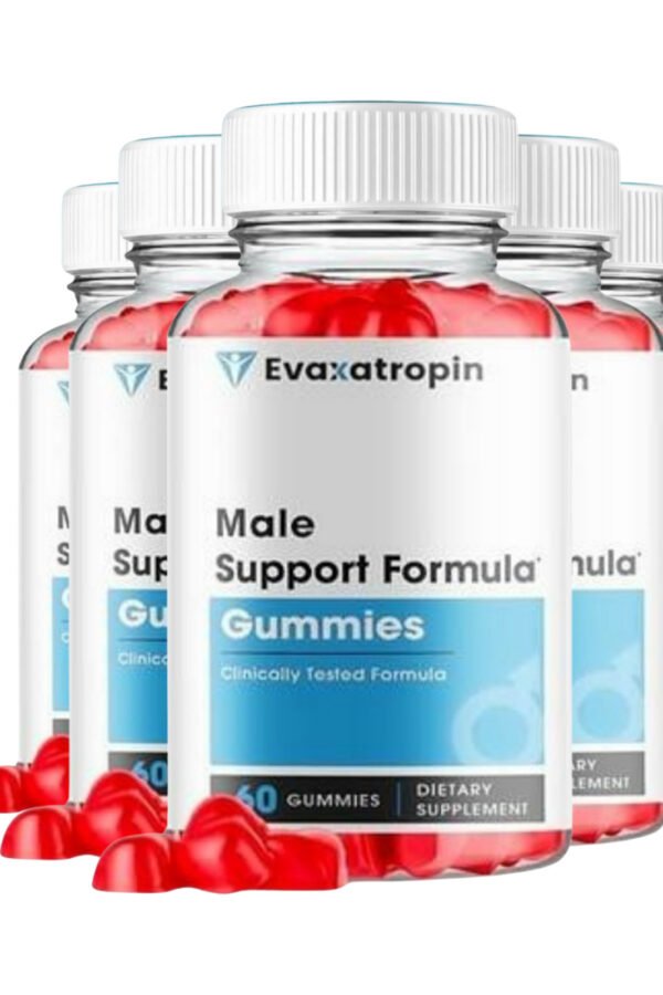 5 Pack Evaxatropin Male Gummies Evaxa Tropin Male Support Gummies - 300 Gummies