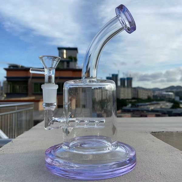 5.9inchs Small Bong Hookahs Glass oil Rigs Dab Smoking Glass pipe beaker base Water Bongs With 14mm banger
